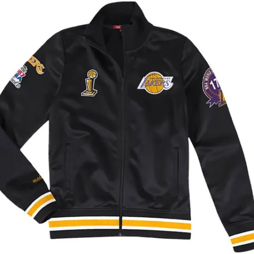 MITCHELL & NESS CHAMP CITY TRACK JACKET NBA LOS ANGELES LAKERS